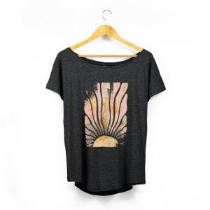 Women&#39;s &#39;Sunsation&#39; Organic-Blend Scoop Neck T-Shirt