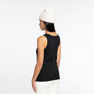 Womens Organic Cotton Tank Top in Black