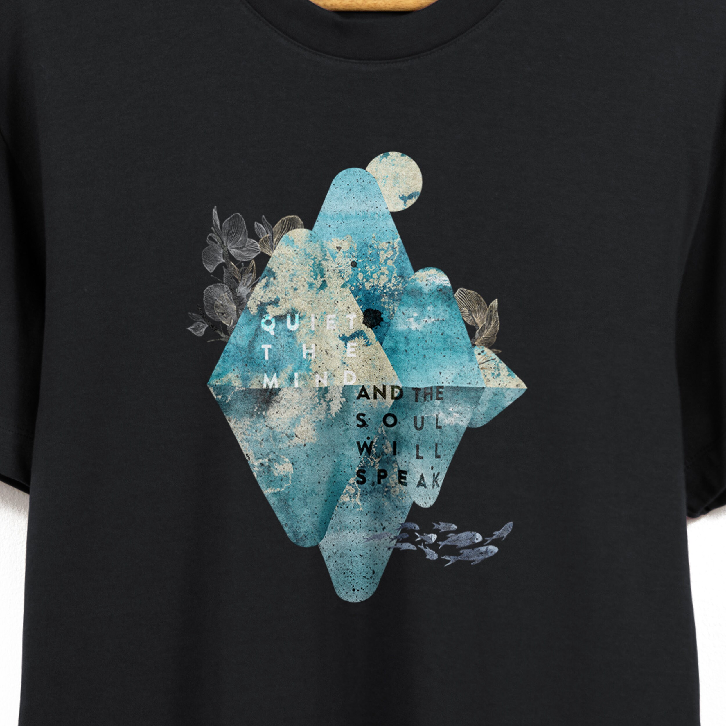 Unisex Heavyweight Organic Cotton T-shirt | 'quiet the Mind and