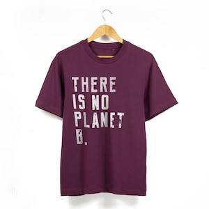 Men&#39;s / Unisex &#39;There Is No Planet B&#39; Heavyweight Organic Cotton T-Shirt
