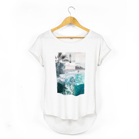 Ocean Collage Coastal Graphic Tee