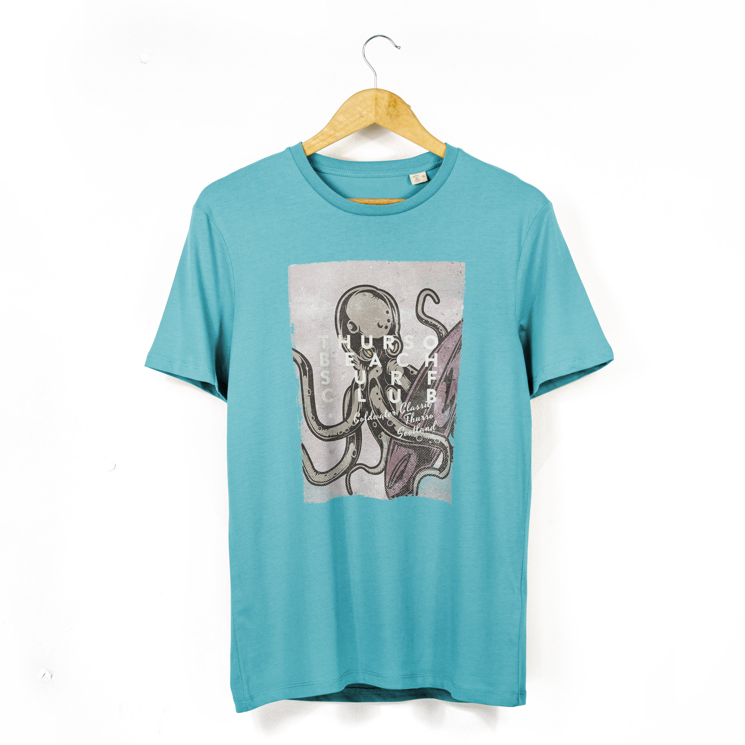 Men's / Unisex 'thurso Beach' Organic Cotton T-shirt - Etsy