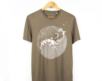 Yin Yang Celestial Print Mindfulness TShirt