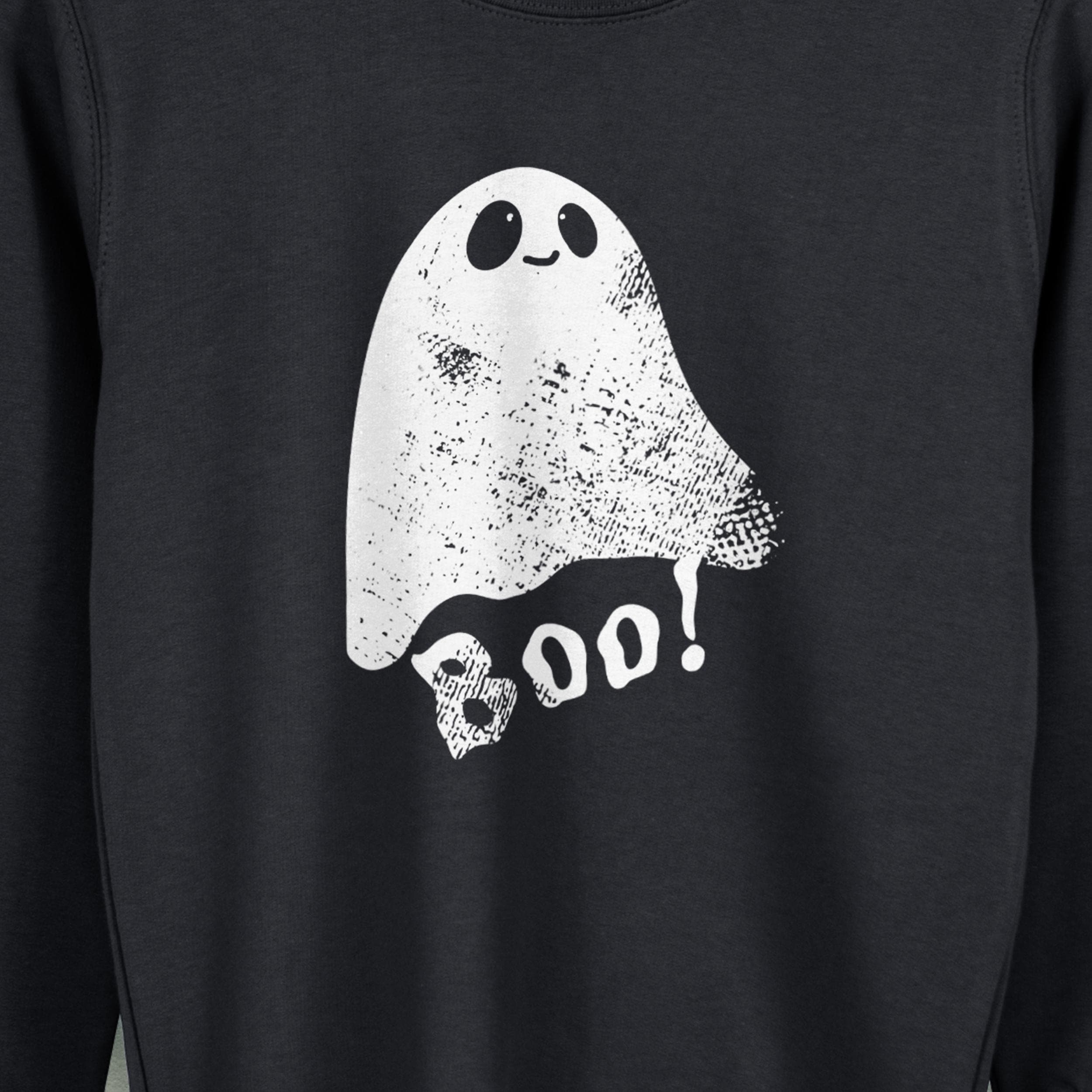 Yihaojia Halloween Spooky Sweatshirt For Women - Cowboy Ghost Graphic, Fall Pullover, Regular Fit - View #5
