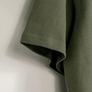 Premium Heavyweight Oversized TShirt in Olive Green