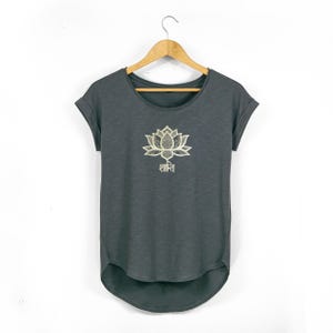 Peace Lotus Rundhals T-Shirt
