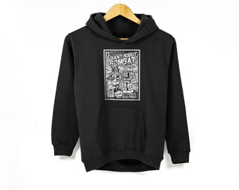 Kids 'Giant Robot Combat' Hoodie - Ages 1-2, 3-4, 5-6, 7-8, 9-11, 12-13