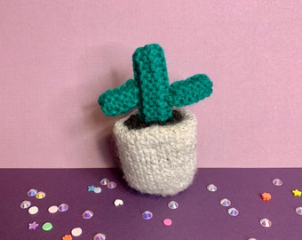 Tiny Knitted Saguaro Cactus Plush