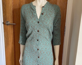 Amazing Vintage 1960s Knitted Dress Small