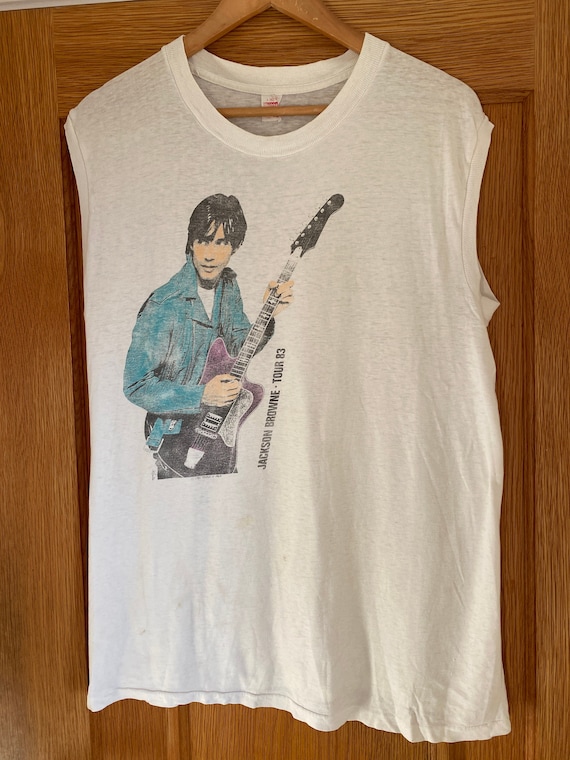 Jackson Browne 1983年ツアー Tシャツ M Jackson Browne Music Tour Shirt, Jackson Browne World Tour