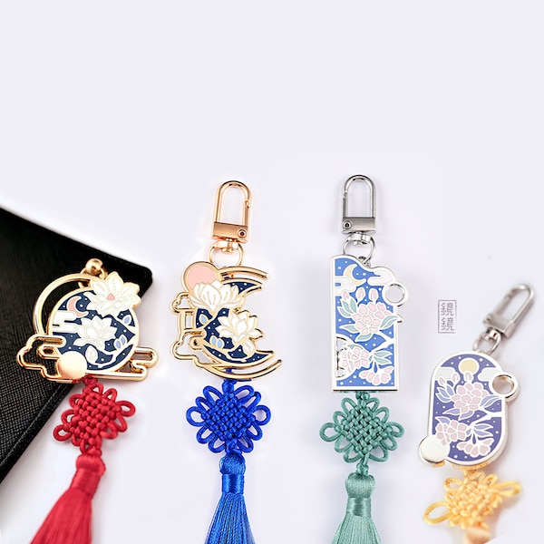 Korea traditional norigae style keychain charms