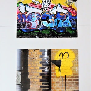 Berlin Graffiti Print DIN A5 Wendekarte beidseitig bedruckt DIY Street Photography Bild 2