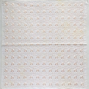 Vintage Lace Handkerchief / Flower Handkerchief / Floral Handkerchief