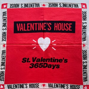 Vintage Heart Handkerchief / Valentine Handkerchief / Art Handkerchief