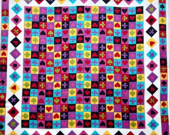 Vintage 90s Playing Card Handkerchief: Art Pocket Square
