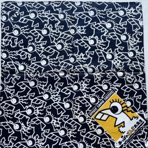 Vintage Appare Sanma Daisensei Handkerchief: Japanese Cartoon Print