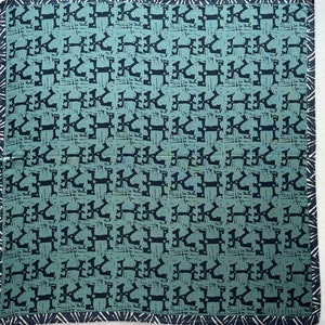 Vintage Hiroko Koshino Handkerchief / Japanee Handkerchief / Art Handkerchief