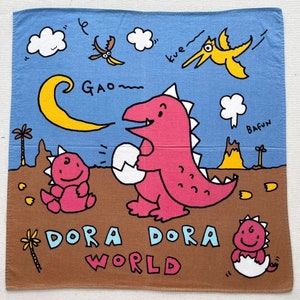 Chusteczka Vintage Dinosaurs / Chusteczka Vintage Cartoon / Chusteczka Vintage Animal