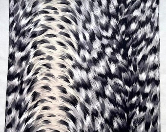 Vintage Leopard Print Handkerchief: Safari Animal Scarf