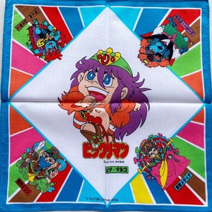 Vintage Super Bikkuriman Handkerchief / Cartoon Handkerchief