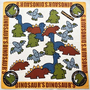 Chusteczka Vintage Dinosaurs / Chusteczka Vintage Cartoon / Chusteczka Vintage Animal
