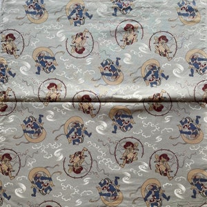 Vintage Japanese Handkerchief / Japanese Art / Art Handkerchief