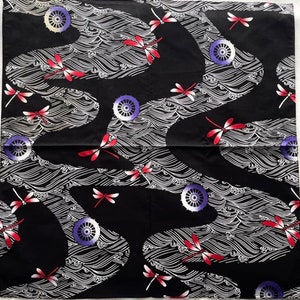 Vintage Japanese Handkerchief / Japanese Art / Art Handkerchief