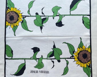 Vintage Sunflower Handkerchief