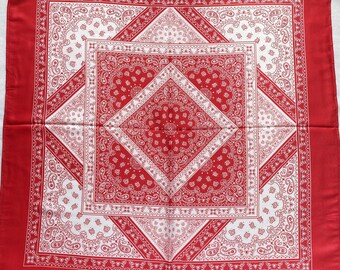 Vintage Paisley Silk Handkerchief