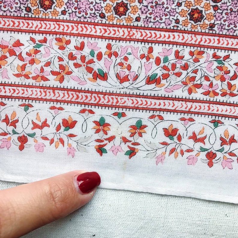 Vintage flower Handkerchief