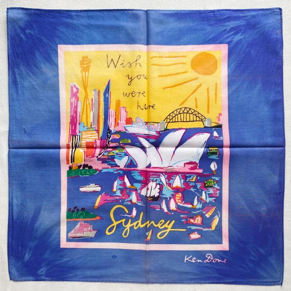 Vintage art Handkerchief
