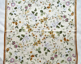 Vintage Floral Handkerchief