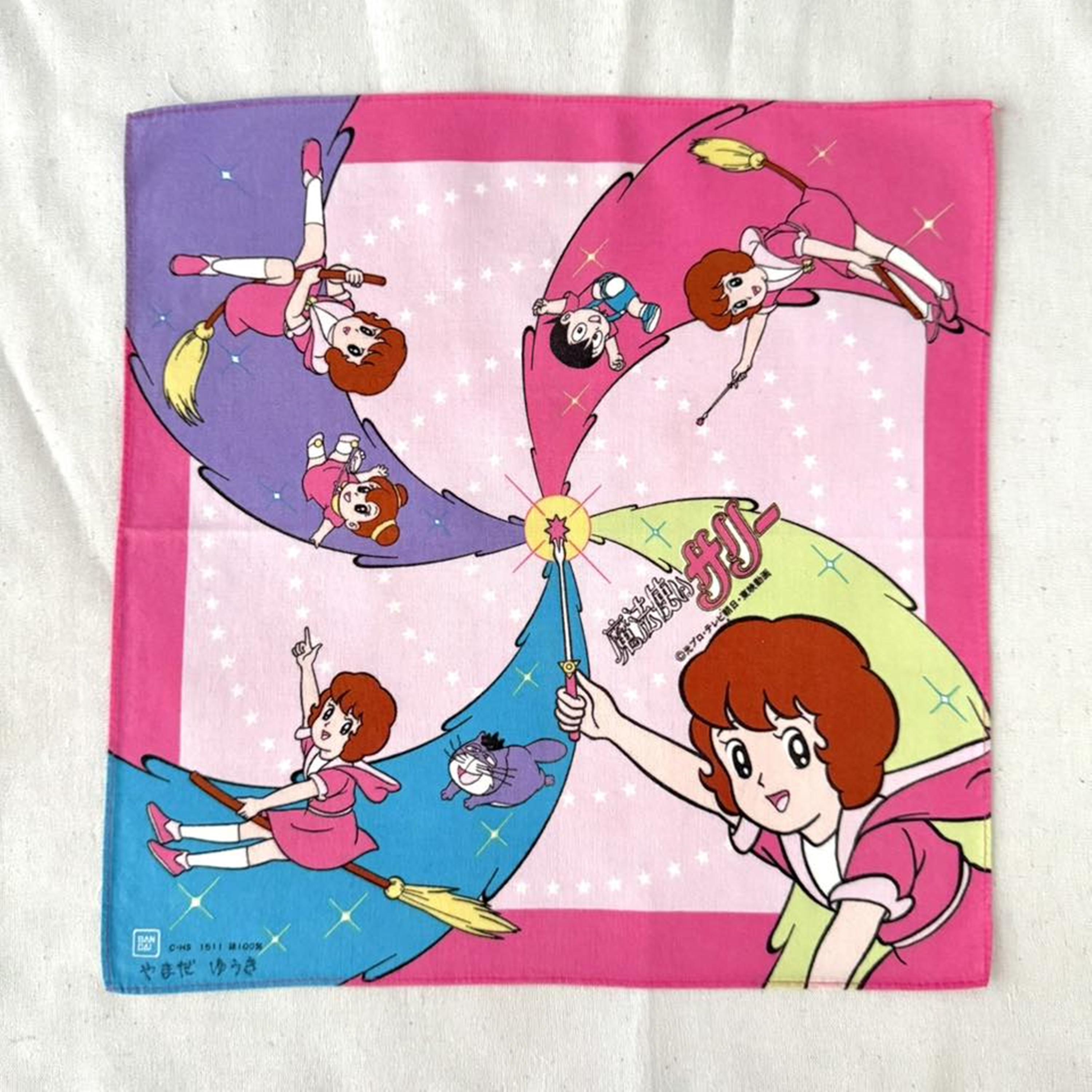 ヴィンテージの魔女サリーのハンカチ：マンガ風ハンカチ - Etsy 日本