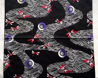 Vintage 90s Japanese art Handkerchief