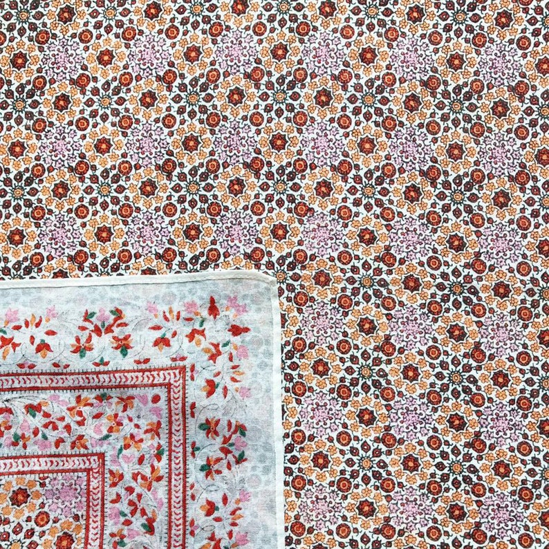 Vintage flower Handkerchief