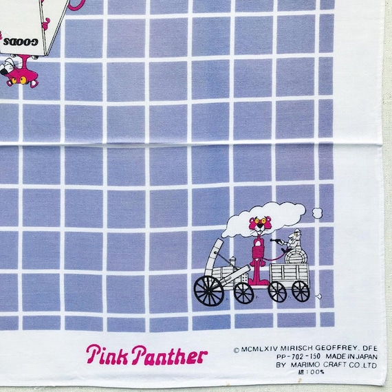 Vintage Pink Panther Handkerchief