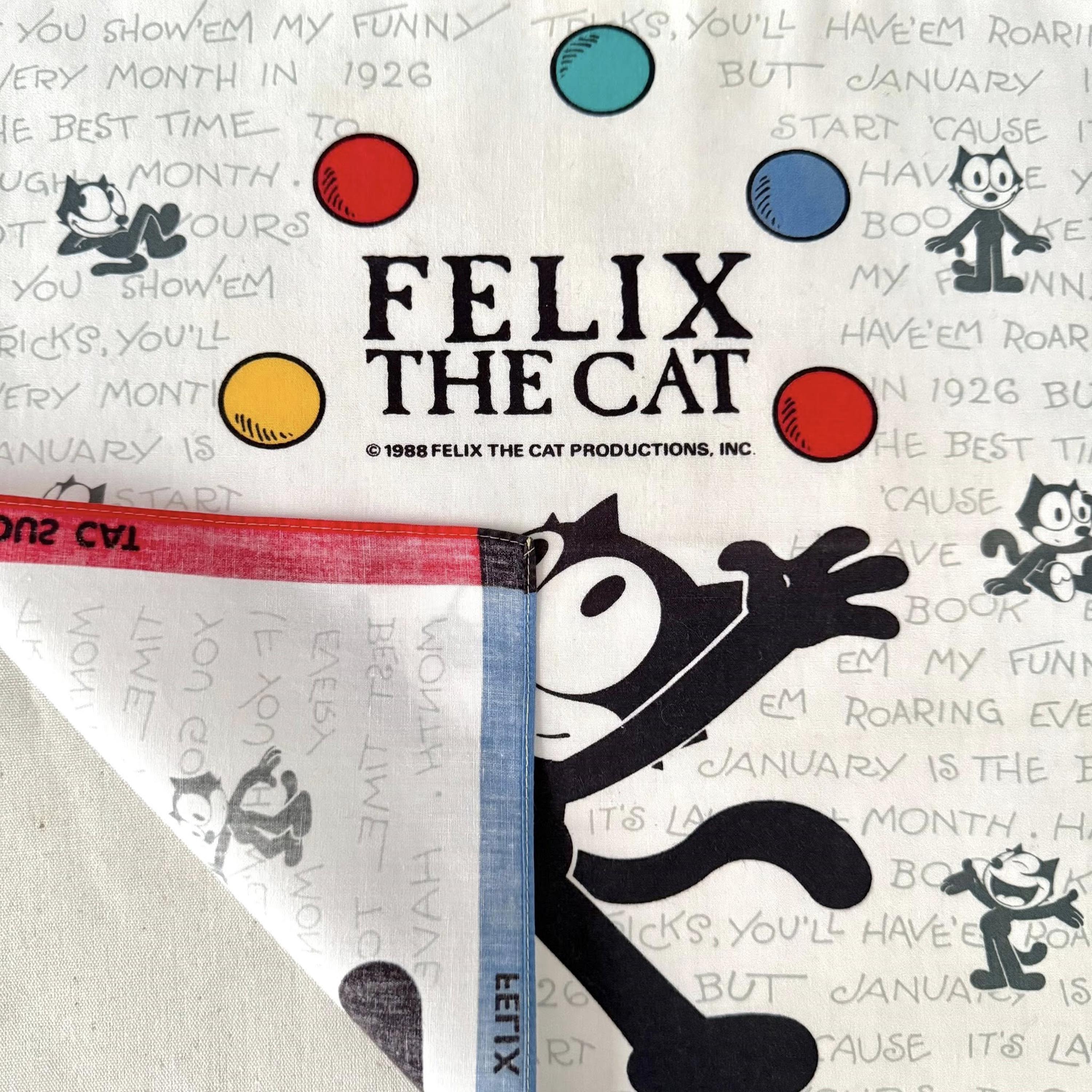 Vintage 1988 Felix the Cat Handkerchief - Etsy