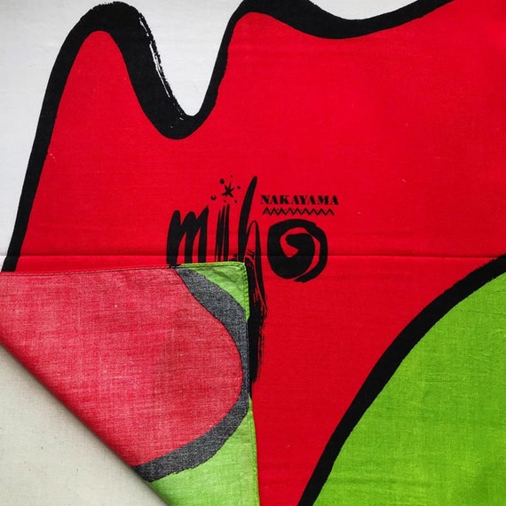 Vintage Miho Nakayama Handkerchief: Japanese Art Collectible - Etsy