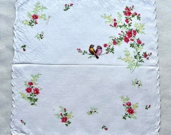 Vintage Flower Handkerchief