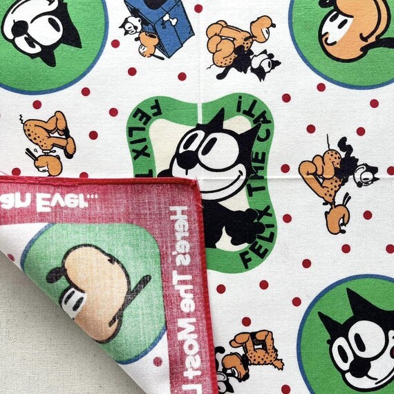 ヴィンテージ 1991 フィリックス・ザ・キャット ハンカチ - Etsy 日本