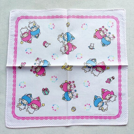 Vintage Little Twin Stars Handkerchief - image 1