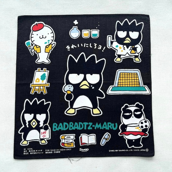 Vintage 90s Badtz-maru Handkerchief - Etsy