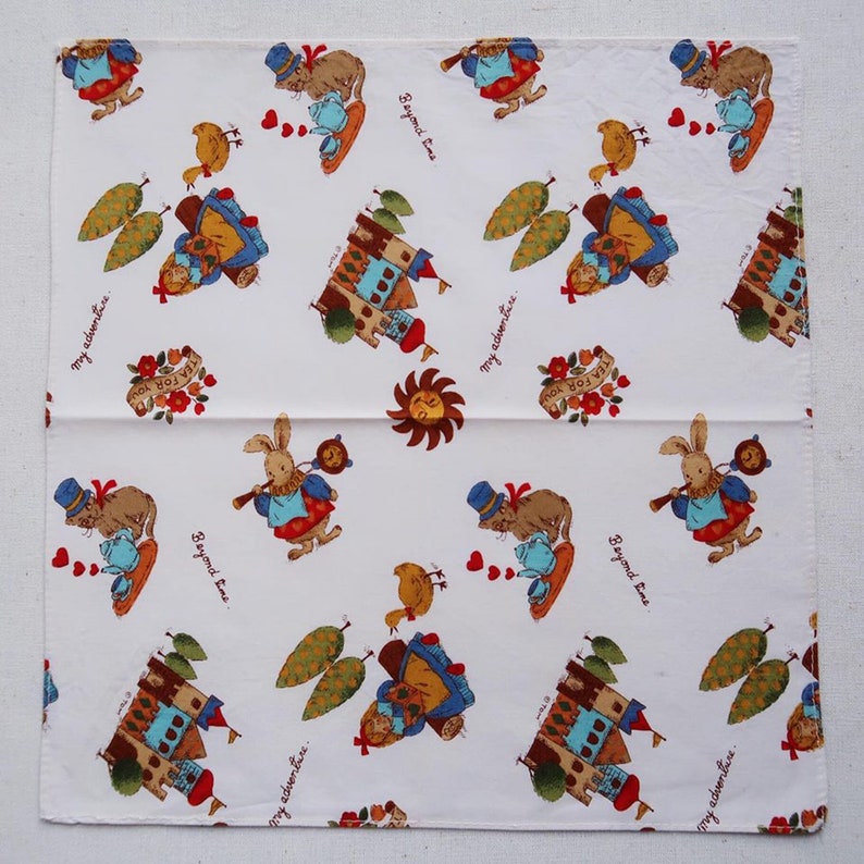 Vintage kid/'s handkerchief Vintage Handkerchief hankey Man Handkerchief,Ladies Handkerchief,Gift for her Cotton Handkerchief