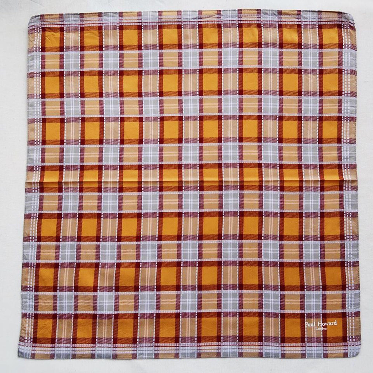 Vintage Plaid Handkerchief