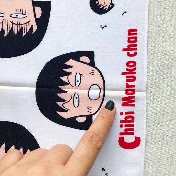 Vintage 90s Chibi Maruko Chan Handkerchief - Etsy