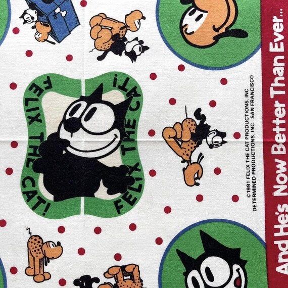 ヴィンテージ 1991 フィリックス・ザ・キャット ハンカチ - Etsy 日本