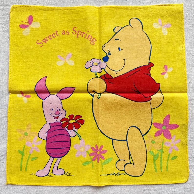 Vintage winnie the pooh handkerchief