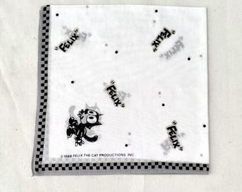 ヴィンテージ 1990年代 フィリックス・ザ・キャット ハンカチ - Etsy 日本
