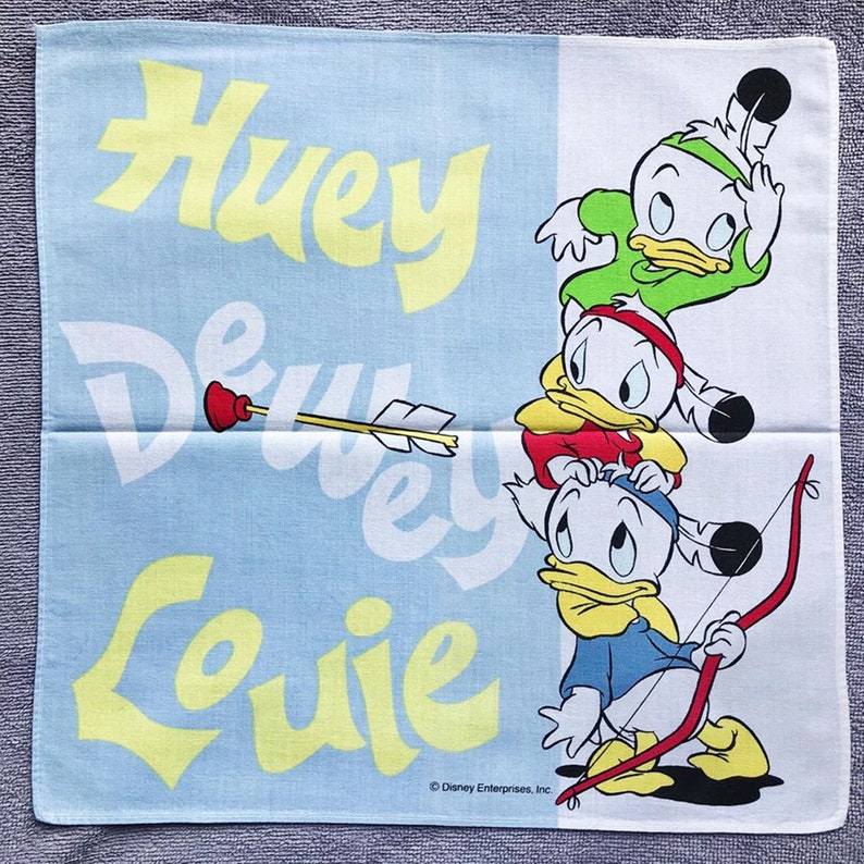 Vintage cartoon handkerchief