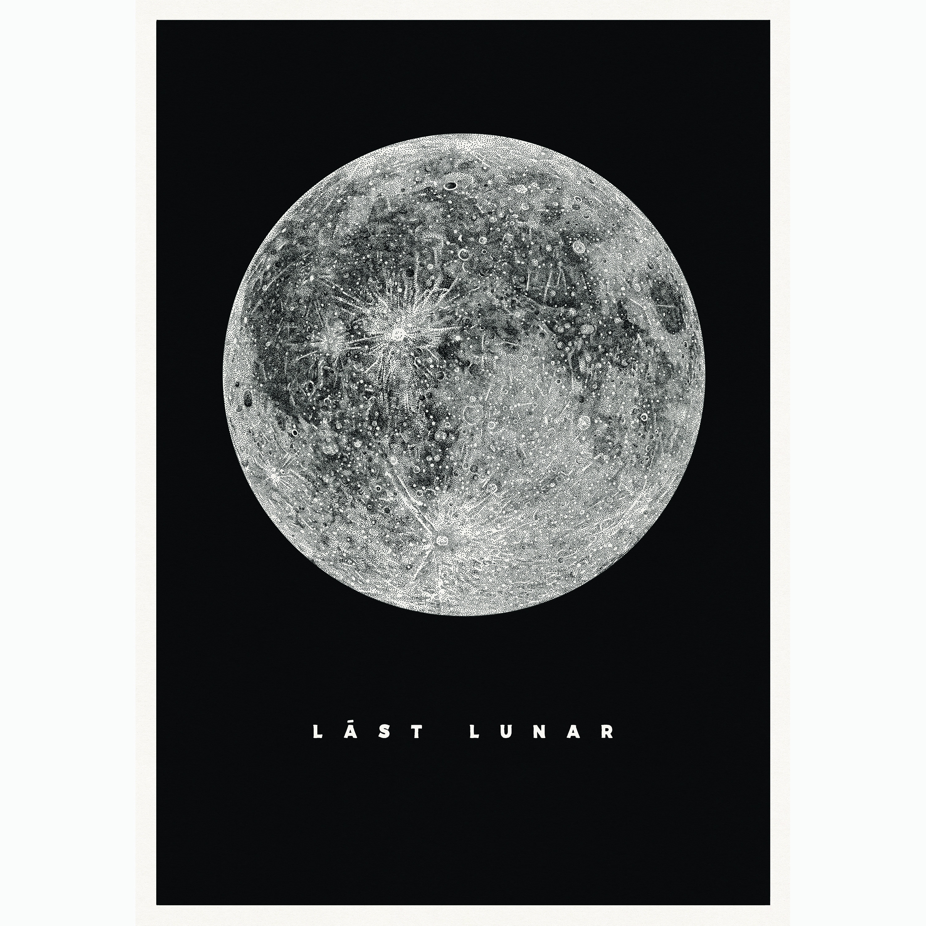 Full Moon Print Moon Artwork Art Print Moon Wall Art Space - Etsy